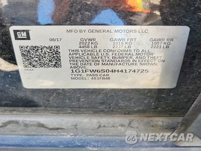 Zdjęcie 12 z 12 samochodu: 2017 CHEVROLET BOLT EV LT VIN:1G1FW6S04H4174725 - miniatura