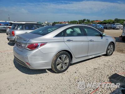 Trzecie zdjęcie samochodu z tyłu: 2014 HYUNDAI SONATA HYBRID VIN:KMHEC4A43EA107854 - miniatura