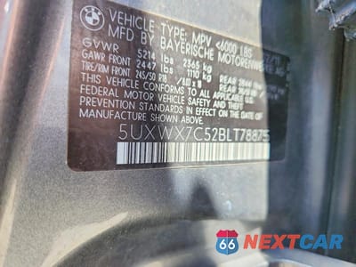 Zdjęcie 13 z 13 samochodu: 2011 BMW X3 XDRIVE35I VIN:5UXWX7C52BLT78875 - miniatura