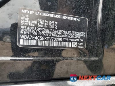 Zdjęcie 12 z 12 samochodu: 2019 BMW 740 XI VIN:WBA7E4C58KGV70298 - miniatura