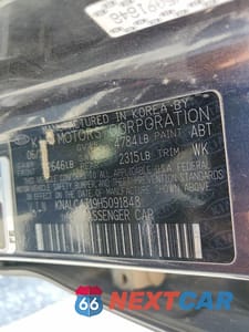 Zdjęcie 12 z 12 samochodu: 2017 KIA CADENZA TECHNOLOGY VIN:KNALC4J19H5091848 - miniatura