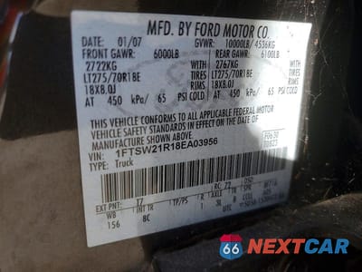 Zdjęcie 12 z 12 samochodu: 2008 FORD F250 SUPER DUTY VIN:1FTSW21R18EA03956 - miniatura