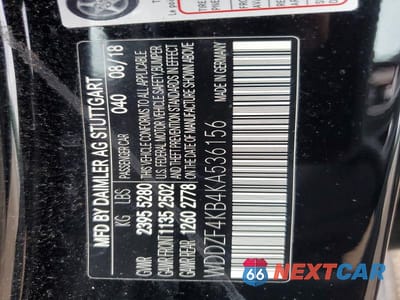 Zdjęcie 12 z 12 samochodu: 2019 MERCEDES-BENZ E 300 4MATIC VIN:WDDZF4KB4KA536156 - miniatura