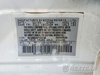 Zdjęcie 12 z 12 samochodu: 2023 NISSAN SENTRA SV VIN:3N1AB8CV4PY223195 - miniatura