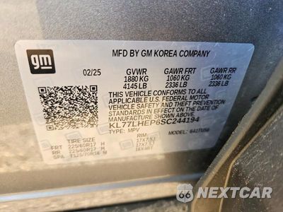 Zdjęcie 12 z 12 samochodu: 2025 CHEVROLET TRAX 1LT VIN:KL77LHEP6SC244194 - miniatura