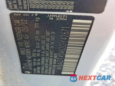 Zdjęcie 12 z 12 samochodu: 2002 BMW 525 I AUTOMATIC VIN:WBADT43462GY42671 - miniatura