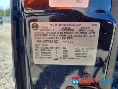Zdjęcie 12 z 12 samochodu: 2009 SAAB 9-7X AERO VIN:5S3ET23H192800022 - miniatura