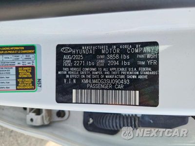Zdjęcie 13 z 13 samochodu: 2025 HYUNDAI ELANTRA SEL SPORT VIN:KMHLM4DG3SU090493 - miniatura