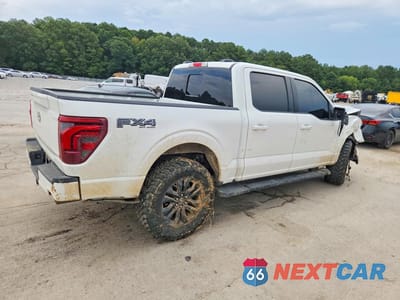 Trzecie zdjęcie samochodu z tyłu: 2024 FORD F150 LARIAT VIN:1FTFW5L56RFA90343 - miniatura