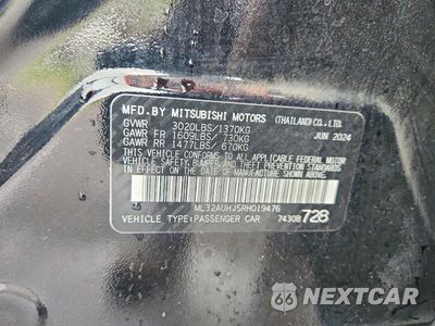 Zdjęcie 12 z 12 samochodu: 2024 MITSUBISHI MIRAGE ES VIN:ML32AUHJ5RH019476 - miniatura