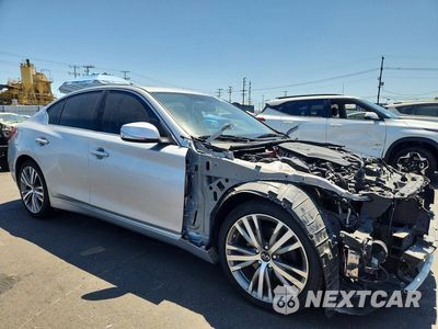 Czwarte zdjęcie samochodu z boku: 2019 INFINITI Q50 3.0T LUXE VIN:JN1EV7AR0KM590616 - miniatura