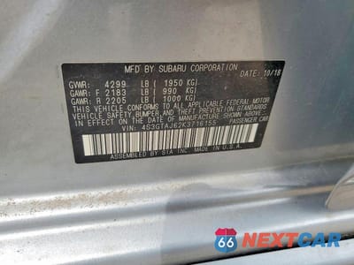 Zdjęcie 12 z 12 samochodu: 2019 SUBARU IMPREZA SPORT VIN:4S3GTAJ62K3716155 - miniatura
