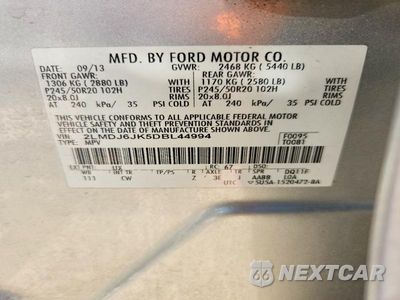 Zdjęcie 14 z 14 samochodu: 2013 LINCOLN MKX VIN:2LMDJ6JK5DBL44994 - miniatura
