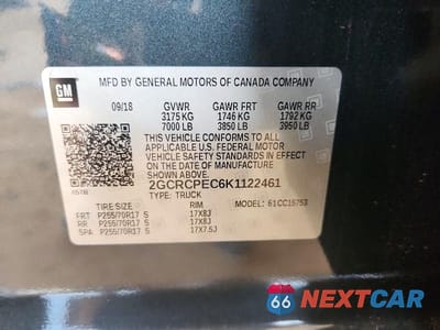 Zdjęcie 12 z 12 samochodu: 2019 CHEVROLET SILVERADO LD C1500 LT VIN:2GCRCPEC6K1122461 - miniatura