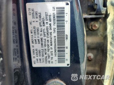 Zdjęcie 12 z 12 samochodu: 2006 HONDA ACCORD EX VIN:1HGCM66556A050419 - miniatura