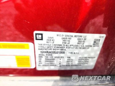 Zdjęcie 13 z 13 samochodu: 2016 CHEVROLET TRAVERSE LTZ VIN:1GNKRJKD2GJ212835 - miniatura