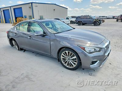 Czwarte zdjęcie samochodu z boku: 2021 INFINITI Q50 LUXE VIN:JN1EV7BP3MM707511 - miniatura