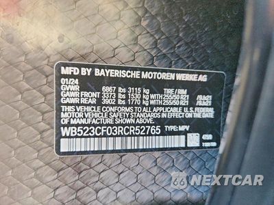 Zdjęcie 13 z 13 samochodu: 2024 BMW IX XDRIVE50 VIN:WB523CF03RCR52765 - miniatura