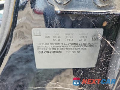 Zdjęcie 12 z 12 samochodu: 2013 CADILLAC ATS VIN:1G6AA5RA6D0168910 - miniatura