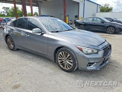 Czwarte zdjęcie samochodu z boku: 2019 INFINITI Q50 3.0T LUXE VIN:JN1EV7AP5KM513691 - miniatura