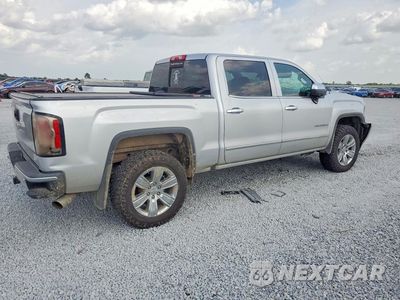 Trzecie zdjęcie samochodu z tyłu: 2018 GMC SIERRA K1500 SLT VIN:3GTU2NEC2JG590226 - miniatura