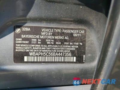 Zdjęcie 12 z 12 samochodu: 2011 BMW 328 I SULEV VIN:WBAPH5C56BA447356 - miniatura