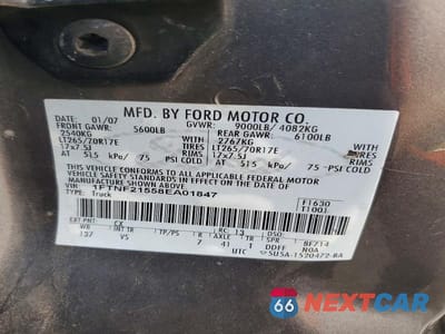 Zdjęcie 12 z 12 samochodu: 2008 FORD F250 SUPER DUTY VIN:1FTNF21558EA01847 - miniatura