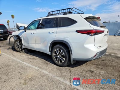 Drugie zdjęcie samochodu z przodu: 2022 TOYOTA HIGHLANDER HYBRID XLE VIN:5TDHBRCH5NS545747 - miniatura