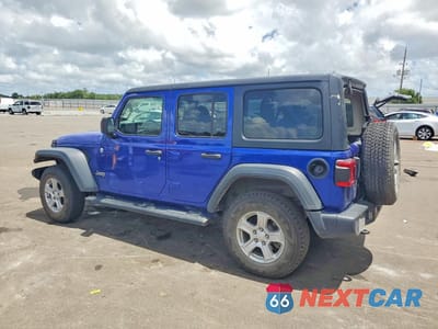 Drugie zdjęcie samochodu z przodu: 2019 JEEP WRANGLER UNLIMITED SPORT VIN:1C4HJXDG3KW610801 - miniatura