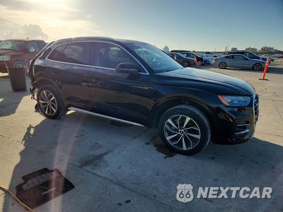 Czwarte zdjęcie samochodu z boku: 2021 AUDI Q5 PREMIUM PLUS VIN:WA1BAAFY1M2104526 - miniatura
