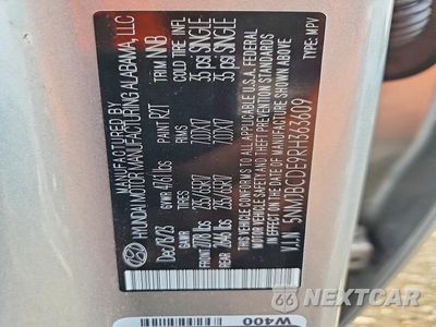 Zdjęcie 14 z 14 samochodu: 2024 HYUNDAI TUCSON SEL VIN:5NMJBCDE9RH363609 - miniatura