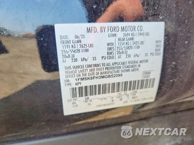Zdjęcie 13 z 13 samochodu: 2021 FORD EXPLORER LIMITED VIN:1FMSK8FH3MGB52099 - miniatura