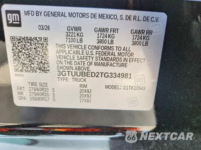Zdjęcie 12 z 12 samochodu: 2026 GMC SIERRA K1500 SLE VIN:3GTUUBED2TG334981 - miniatura