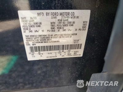 Zdjęcie 13 z 13 samochodu: 2014 FORD EXPLORER LIMITED VIN:1FM5K8F86EGA04690 - miniatura