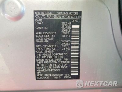 Zdjęcie 12 z 12 samochodu: 2017 NISSAN ROGUE SV VIN:KNMAT2MV9HP600712 - miniatura