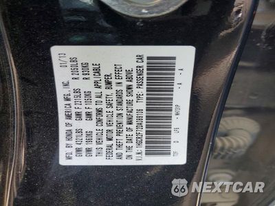 Zdjęcie 12 z 12 samochodu: 2013 HONDA ACCORD EX VIN:1HGCR2F72DA089106 - miniatura