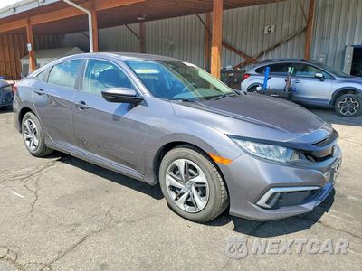 Czwarte zdjęcie samochodu z boku: 2019 HONDA CIVIC LX VIN:19XFC2F62KE039109 - miniatura