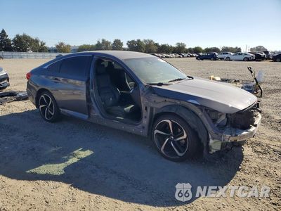 Czwarte zdjęcie samochodu z boku: 2018 HONDA ACCORD SPORT VIN:1HGCV1F30JA181202 - miniatura