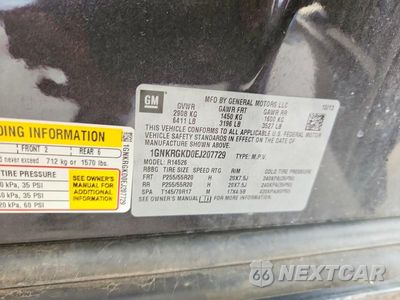 Zdjęcie 12 z 12 samochodu: 2014 CHEVROLET TRAVERSE LT VIN:1GNKRGKD0EJ207729 - miniatura
