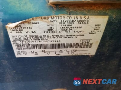 Zdjęcie 12 z 12 samochodu: 2000 FORD F350 SUPER DUTY VIN:1FTWW33F1YEC37220 - miniatura