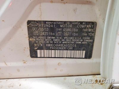Zdjęcie 13 z 13 samochodu: 2014 HYUNDAI SONATA HYBRID VIN:KMHEC4A49EA102514 - miniatura