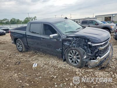 Czwarte zdjęcie samochodu z boku: 2024 CHEVROLET SILVERADO K1500 LT-L VIN:1GCPDKEK0RZ252624 - miniatura