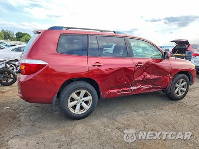 Trzecie zdjęcie samochodu z tyłu: 2009 TOYOTA HIGHLANDER BASE VIN:JTEDS41A592089782 - miniatura