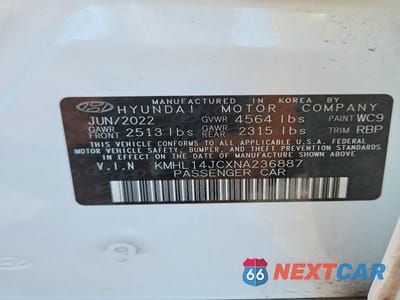 Zdjęcie 12 z 12 samochodu: 2022 HYUNDAI SONATA N LINE VIN:KMHL14JCXNA236887 - miniatura