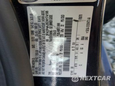 Zdjęcie 12 z 12 samochodu: 2013 FORD FIESTA S VIN:3FADP4AJ5DM174196 - miniatura