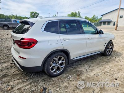 Trzecie zdjęcie samochodu z tyłu: 2021 BMW X3 XDRIVE30I VIN:5UXTY5C08M9F00702 - miniatura