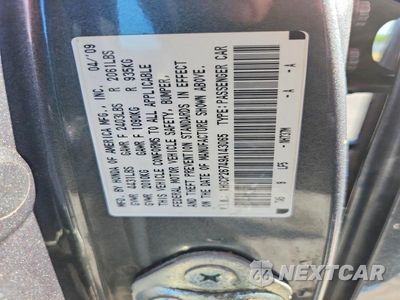 Zdjęcie 12 z 12 samochodu: 2009 HONDA ACCORD EX VIN:1HGCP26749A143065 - miniatura