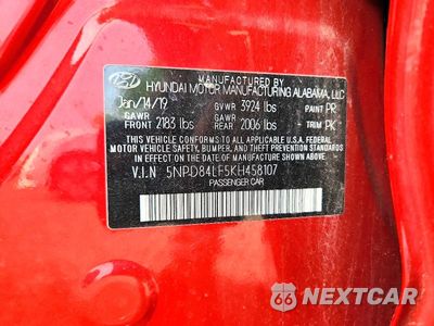 Zdjęcie 12 z 12 samochodu: 2019 HYUNDAI ELANTRA SEL VIN:5NPD84LF5KH458107 - miniatura