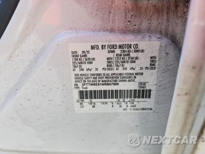 Zdjęcie 12 z 12 samochodu: 2022 FORD MAVERICK XL VIN:3FTTW8E91NRB07888 - miniatura