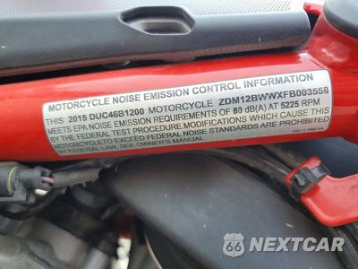 Zdjęcie 9 z 9 samochodu: 2015 DUCATI MULTISTRADA 1200 VIN:ZDM12BWWXFB003558 - miniatura